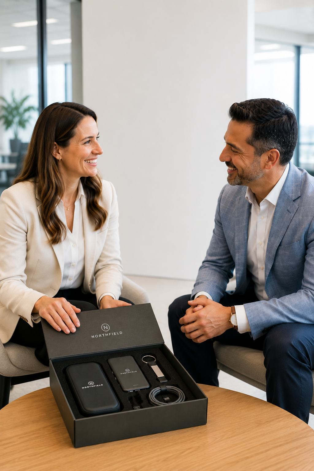 Customer being welcomed with a thoughtful branded onboarding moment